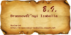 Brassoványi Izabella névjegykártya